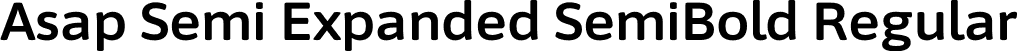 Asap Semi Expanded SemiBold Regular font - AsapSemiExpanded-SemiBold.otf