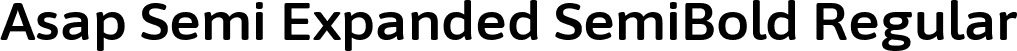 Asap Semi Expanded SemiBold Regular font - AsapSemiExpanded-SemiBold.ttf