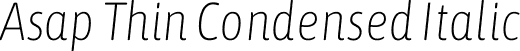 Asap Thin Condensed Italic font - Asap-Italic[wdth,wght].ttf