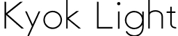 Kyok Light font - Kyok-Light.otf