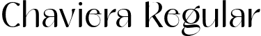 Chaviera Regular font - ChavieraProRegular-7BMg4.ttf