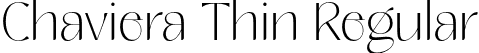 Chaviera Thin Regular font - ChavieraproThin-MVRnP.otf
