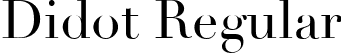 Didot Regular font - Didot Regular.ttf