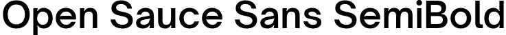Open Sauce Sans SemiBold font - OpenSauceSans-SemiBold.ttf