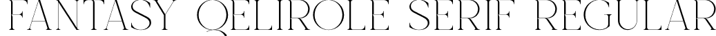 Fantasy Qelirole Serif Regular font - Fantasy Qelirole Serif.otf