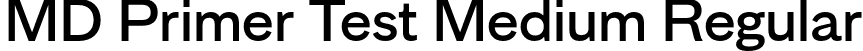MD Primer Test Medium Regular font - MDPrimerTest-Medium.otf