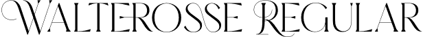 Walterosse Regular font - Walterosse-z8Vea.otf