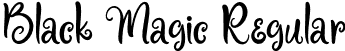 Black Magic Regular font - Black Magic.otf