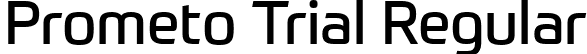 Prometo Trial Regular font - Prometo_Trial_Rg.ttf
