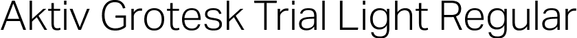 Aktiv Grotesk Trial Light Regular font - AktivGrotesk_Trial_Lt.ttf