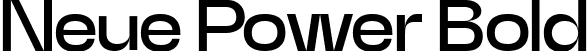 Neue Power Bold font - NeuePowerTrial-Bold.ttf