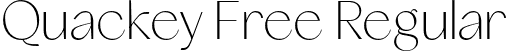 Quackey Free Regular font - QuackeyFree-Regular.otf