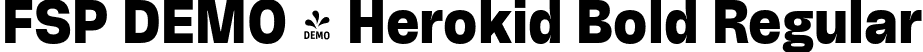 FSP DEMO - Herokid Bold Regular font - Fontspring-DEMO-herokid-bold.otf