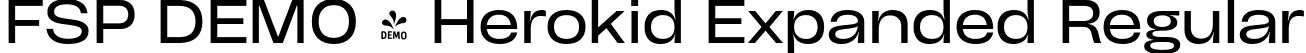 FSP DEMO - Herokid Expanded Regular font - Fontspring-DEMO-herokid-regularexpanded.otf