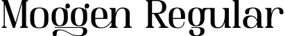 Moggen Regular font - Moggen Regular.otf