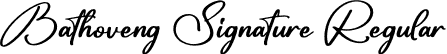 Bathoveng Signature Regular font - Bathoveng Signature.otf