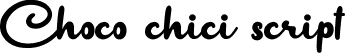 Choco chici script font - ChocoChici-2OMyW.ttf