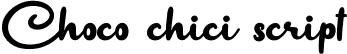 Choco chici script font - ChocoChici-vmBPZ.otf