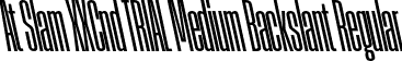 At Slam XXCnd TRIAL Medium Backslant Regular font - AtSlamXXCndTRIAL-MediumBackslant.otf