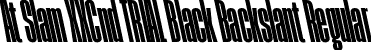 At Slam XXCnd TRIAL Black Backslant Regular font - AtSlamXXCndTRIAL-BlackBackslant.otf