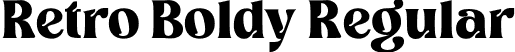 Retro Boldy Regular font - RetroBoldyRegular-51v6j.otf