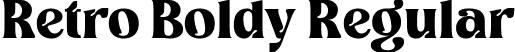Retro Boldy Regular font - RetroBoldyRegular-6Yw6v.ttf