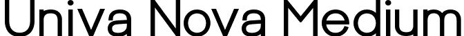 Univa Nova Medium font - UnivaNova-Medium.otf