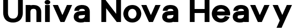 Univa Nova Heavy font - UnivaNova-Heavy.otf