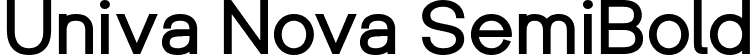 Univa Nova SemiBold font - UnivaNova-SemiBold.ttf