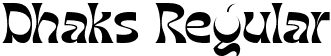 Dhaks Regular font - Dhaks-Regular.ttf