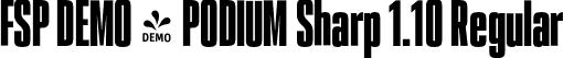 FSP DEMO - PODIUM Sharp 1.10 Regular font - Fontspring-DEMO-podiumsharp-1.10.otf