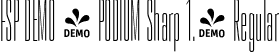 FSP DEMO - PODIUM Sharp 1.4 Regular font - Fontspring-DEMO-podiumsharp-1.4.otf