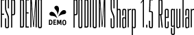 FSP DEMO - PODIUM Sharp 1.5 Regular font - Fontspring-DEMO-podiumsharp-1.5.otf