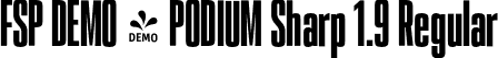 FSP DEMO - PODIUM Sharp 1.9 Regular font - Fontspring-DEMO-podiumsharp-1.9.otf