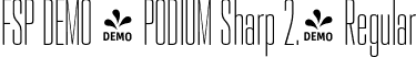 FSP DEMO - PODIUM Sharp 2.4 Regular font - Fontspring-DEMO-podiumsharp-2.4.otf