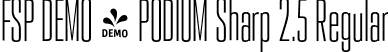 FSP DEMO - PODIUM Sharp 2.5 Regular font - Fontspring-DEMO-podiumsharp-2.5.otf