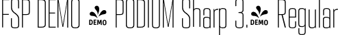 FSP DEMO - PODIUM Sharp 3.4 Regular font - Fontspring-DEMO-podiumsharp-3.4.otf
