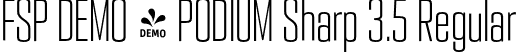 FSP DEMO - PODIUM Sharp 3.5 Regular font - Fontspring-DEMO-podiumsharp-3.5.otf