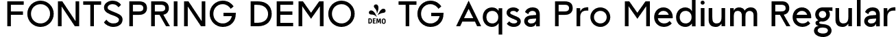 FONTSPRING DEMO - TG Aqsa Pro Medium Regular font - Fontspring-DEMO-tgaqsapro-medium.otf
