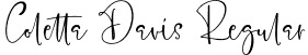 Coletta Davis Regular font - Colettadavis-X30MP.otf