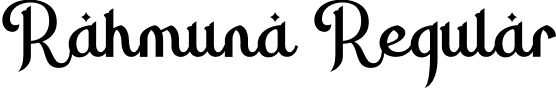 Rahmuna Regular font - Rahmuna.otf