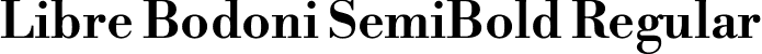 Libre Bodoni SemiBold Regular font - LibreBodoni-SemiBold.ttf
