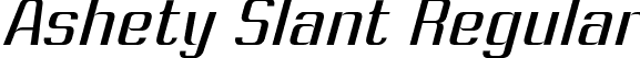 Ashety Slant Regular font - AshetyPersonaluse-Slanted.otf