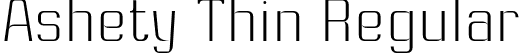Ashety Thin Regular font - AshetyPersonaluse-Thin.otf