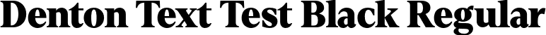 Denton Text Test Black Regular font - DentonTextTest-Black.otf