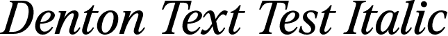 Denton Text Test Italic font - DentonTextTest-RegularItalic.otf