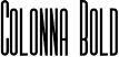 Colonna Bold font - ColonnaBold.otf