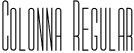 Colonna Regular font - ColonnaRegular.ttf