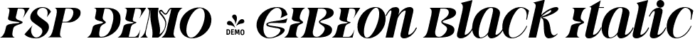 FSP DEMO - GIBEon Black Italic font - Fontspring-DEMO-gibeon-blackitalic.otf