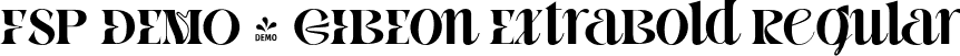 FSP DEMO - GIBEon ExtraBold Regular font - Fontspring-DEMO-gibeon-extrabold.otf